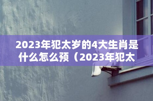 2023年犯太岁的4大生肖是什么怎么预（2023年犯太岁最凶四大生肖,2023犯太岁怎么化解）