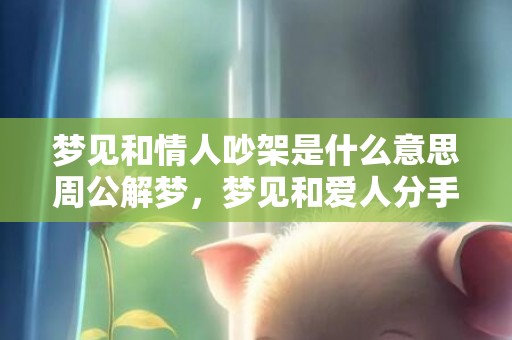 梦见和情人吵架是什么意思周公解梦，梦见和爱人分手是什么预兆