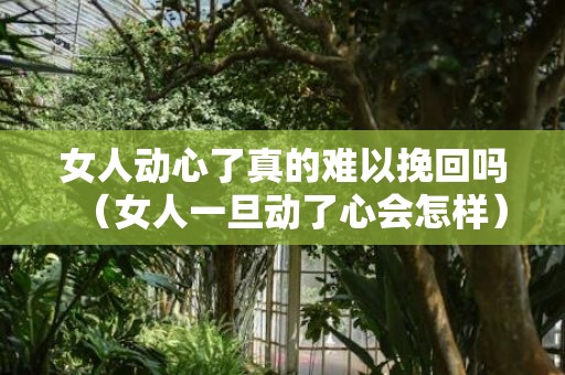 女人动心了真的难以挽回吗（女人一旦动了心会怎样）