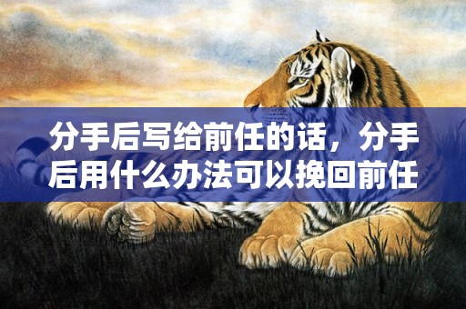 分手后写给前任的话，分手后用什么办法可以挽回前任