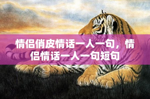 情侣俏皮情话一人一句，情侣情话一人一句短句