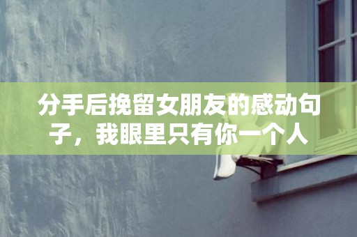 分手后挽留女朋友的感动句子，我眼里只有你一个人