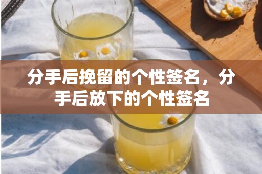 分手后挽留的个性签名，分手后放下的个性签名