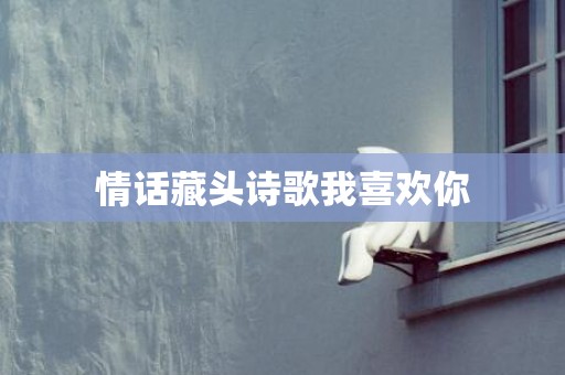 情话藏头诗歌我喜欢你