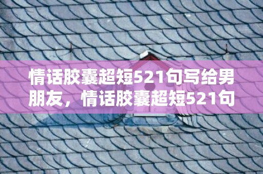 情话胶囊超短521句写给男朋友，情话胶囊超短521句表白