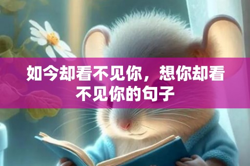 如今却看不见你，想你却看不见你的句子