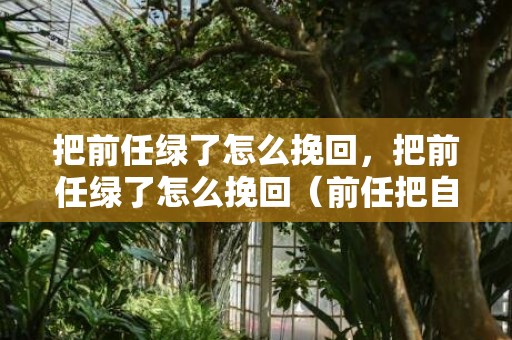 把前任绿了怎么挽回，把前任绿了怎么挽回（前任把自己绿了怎么办）