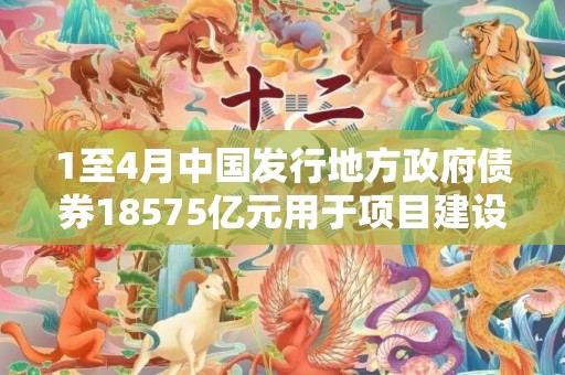1至4月中国发行地方政府债券18575亿元用于项目建设