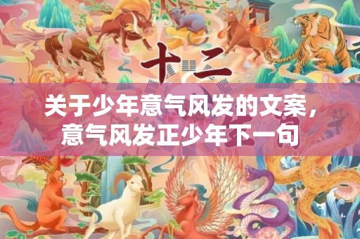 关于少年意气风发的文案，意气风发正少年下一句