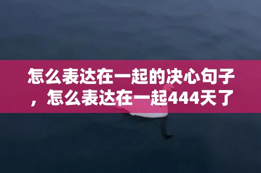 怎么表达在一起的决心句子，怎么表达在一起444天了呢