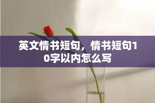 英文情书短句，情书短句10字以内怎么写