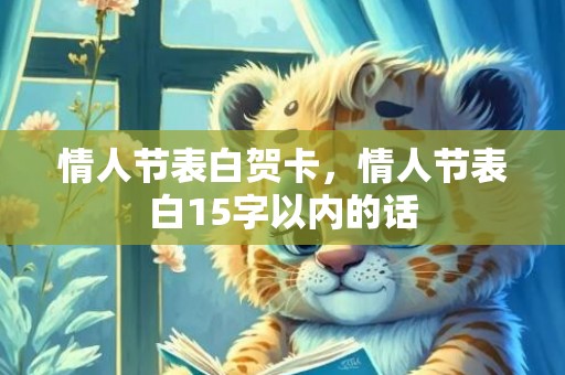 情人节表白贺卡，情人节表白15字以内的话
