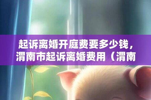 起诉离婚开庭费要多少钱，渭南市起诉离婚费用（渭南离婚律师费用）