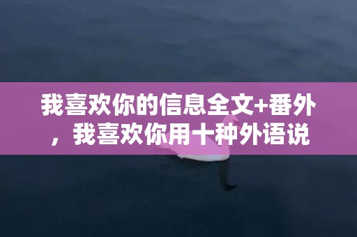 我喜欢你的信息全文+番外，我喜欢你用十种外语说