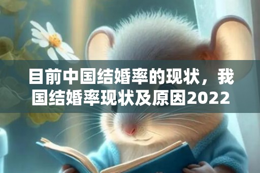 目前中国结婚率的现状，我国结婚率现状及原因2022