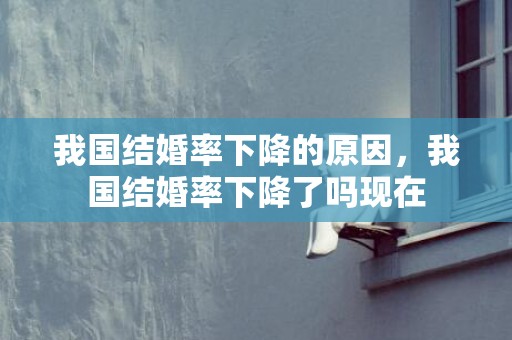 我国结婚率下降的原因，我国结婚率下降了吗现在