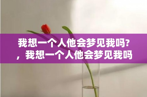 我想一个人他会梦见我吗?，我想一个人他会梦见我吗