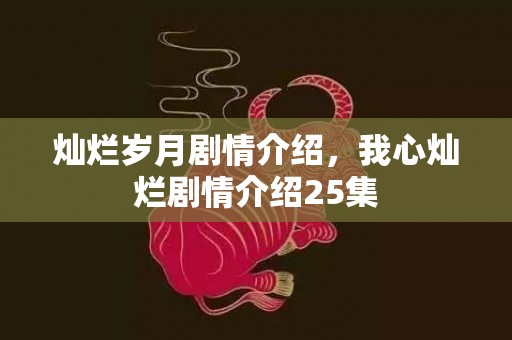 灿烂岁月剧情介绍，我心灿烂剧情介绍25集