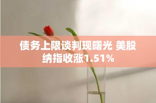债务上限谈判现曙光 美股纳指收涨1.51%