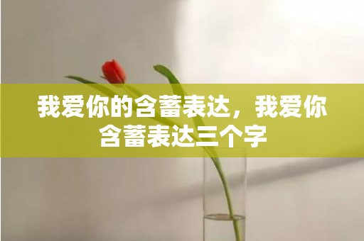 我爱你的含蓄表达，我爱你含蓄表达三个字
