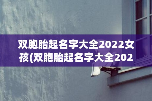 双胞胎起名字大全2022女孩(双胞胎起名字大全2023男孩)