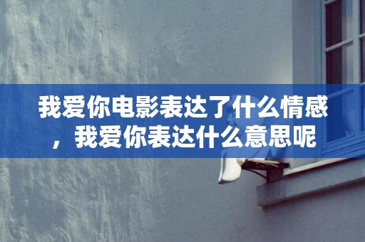 我爱你电影表达了什么情感，我爱你表达什么意思呢