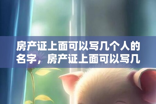 房产证上面可以写几个人的名字，房产证上面可以写几个人
