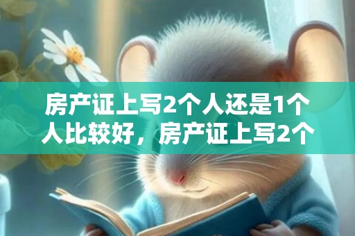 房产证上写2个人还是1个人比较好，房产证上写2个人名字贷款