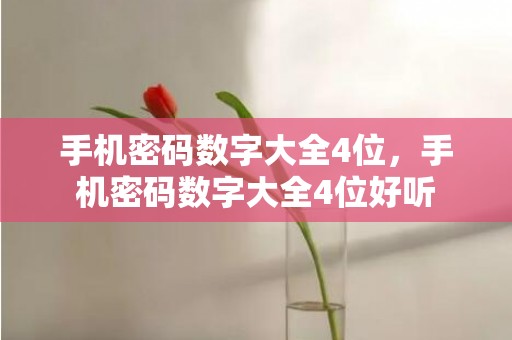 手机密码数字大全4位，手机密码数字大全4位好听