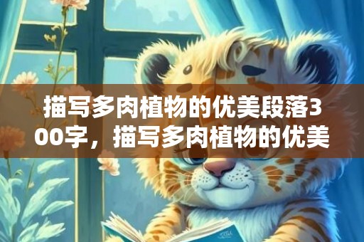描写多肉植物的优美段落300字，描写多肉植物的优美段落，多肉治愈系心情文字