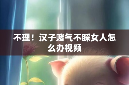 不理！汉子赌气不睬女人怎么办视频