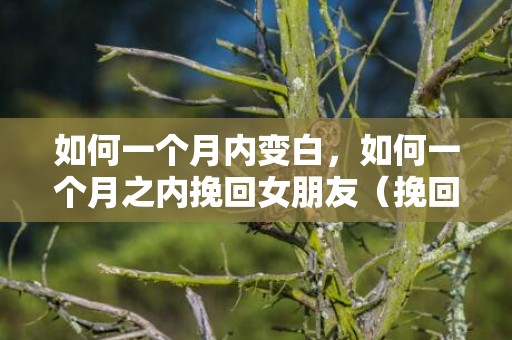 如何一个月内变白，如何一个月之内挽回女朋友（挽回感情最有效的方法,只需一个月）