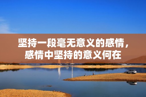 坚持一段毫无意义的感情，感情中坚持的意义何在