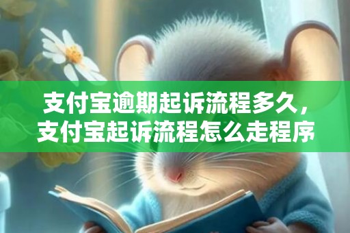 支付宝逾期起诉流程多久，支付宝起诉流程怎么走程序
