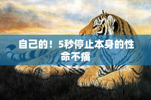 自己的！5秒停止本身的性命不痛