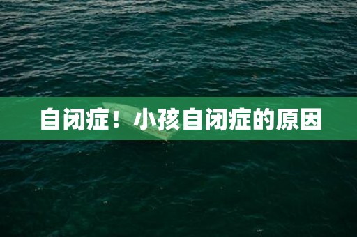 自闭症！小孩自闭症的原因