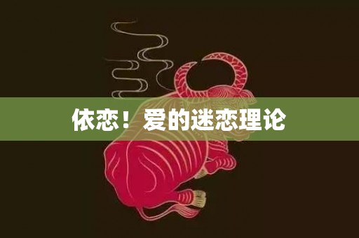 依恋！爱的迷恋理论