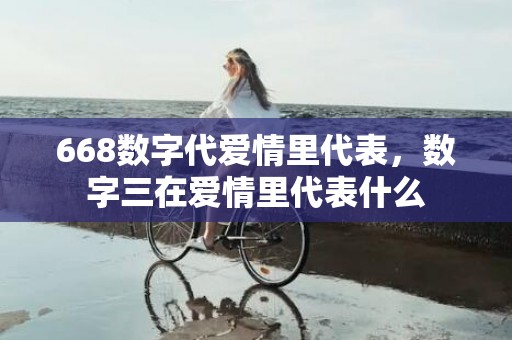 668数字代爱情里代表，数字三在爱情里代表什么