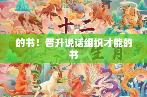 的书！晋升说话组织才能的书