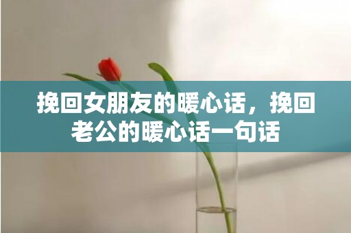 挽回女朋友的暖心话，挽回老公的暖心话一句话