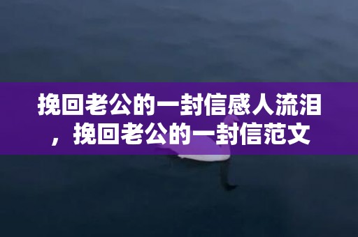 挽回老公的一封信感人流泪，挽回老公的一封信范文