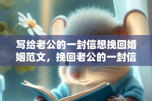 写给老公的一封信想挽回婚姻范文，挽回老公的一封信怎么写
