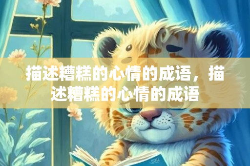 描述糟糕的心情的成语，描述糟糕的心情的成语