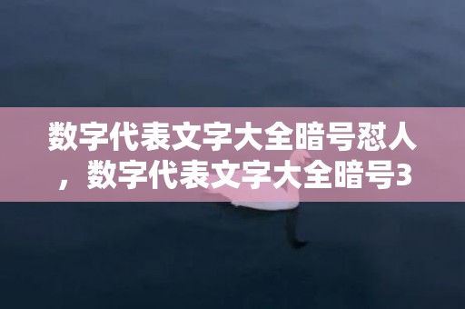 数字代表文字大全暗号怼人，数字代表文字大全暗号350
