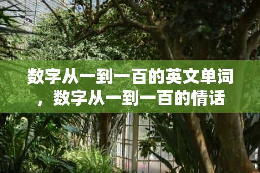 数字从一到一百的英文单词，数字从一到一百的情话