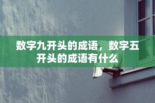 数字九开头的成语，数字五开头的成语有什么