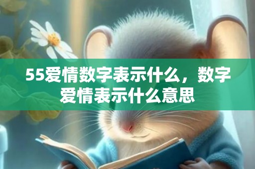 55爱情数字表示什么，数字爱情表示什么意思