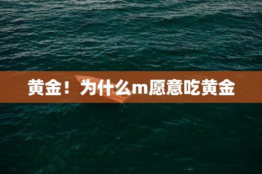 黄金！为什么m愿意吃黄金