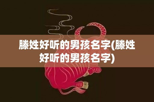 滕姓好听的男孩名字(滕姓好听的男孩名字)