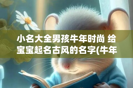 小名大全男孩牛年时尚 给宝宝起名古风的名字(牛年小名大全男孩名字)